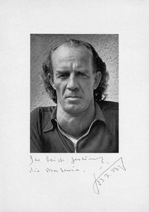 23.7.1956: Signiertes Porträtfoto mit Sinnspruch „Der Geist bestimmt die Materie.“