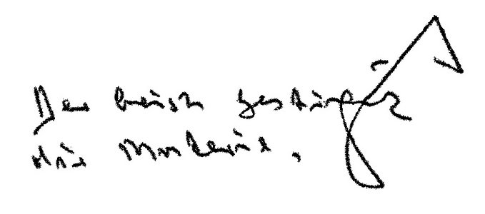 Undatiert: Sinnspruch „Der Geist bestimmt die Materie.“